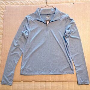RegnaX NoBother NEW Girls Size L blue athletic long sleeve top & quarter zip